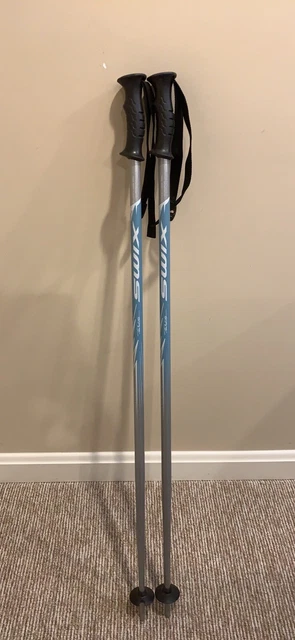 NEW SWIX Teklite Techlite Aluminum Ski Poles 40” Inch 100 Cm Silver Blue Black￼