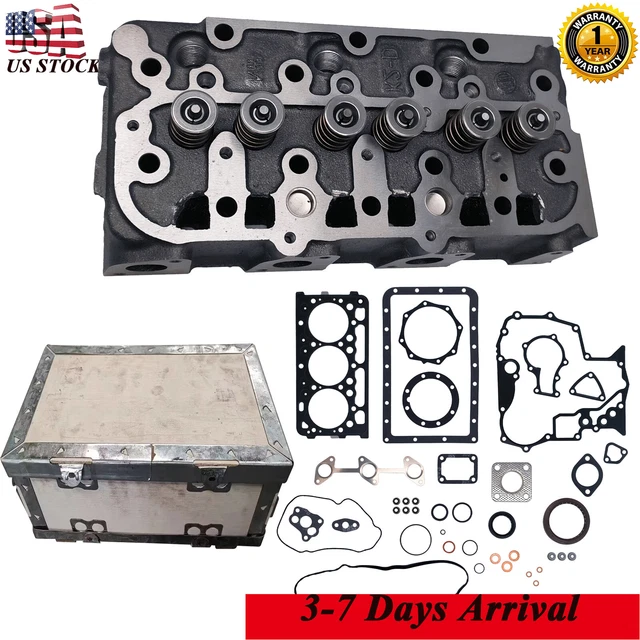 OE Quality Complete Cylinder Head Assembly W/Valves, Springs & Gaskets For Kubota D902 ZD323 RTV900 RTV900W
