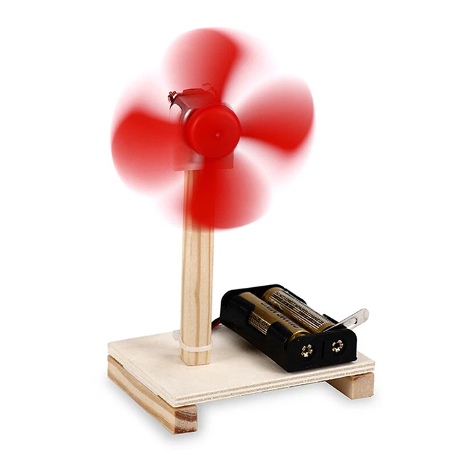 1Set Self-Made Electric Lüfterwissenschaft Experiment Baugruppe Spielzeug -EN