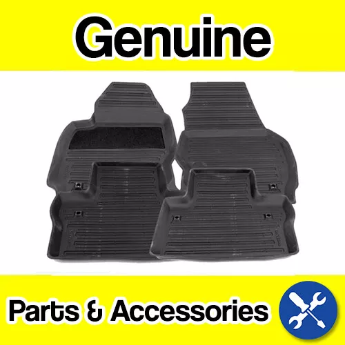 Genuine Volvo V70, XC70 (08-) Rubber Floor Mats (Colour: Off Black RHD)