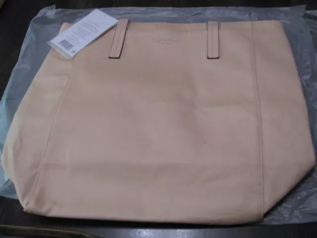 Calvin Klein tote bag - votre cadeau- beige large tote 17" x 15" x 5"