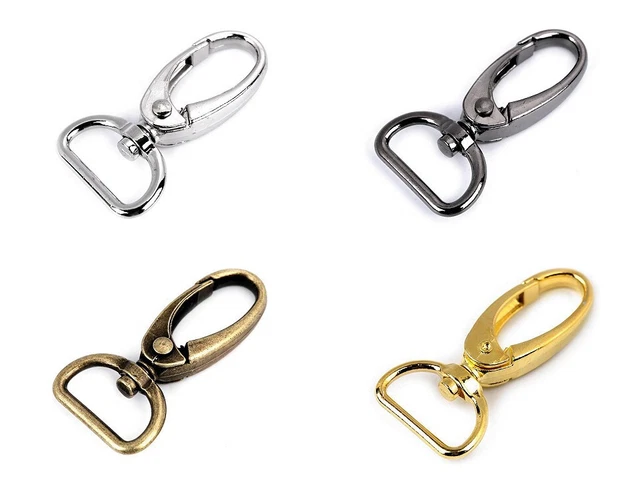 1 pieza mosquetón de metal orificio de hilo 20mm cinturones bolsos sujetar bolsos