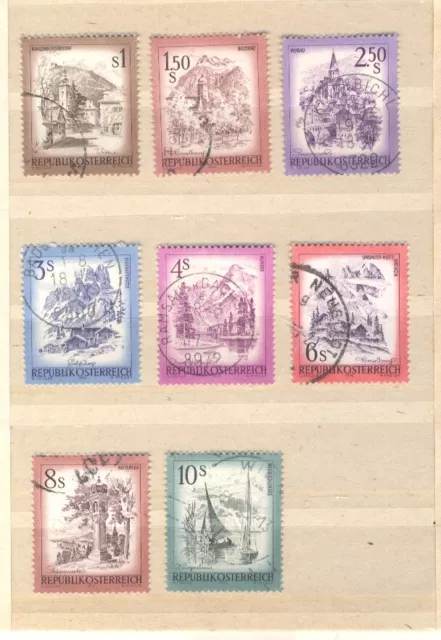 Briefmarken Österreich 1975 1 Lot Landschaften gestempelt