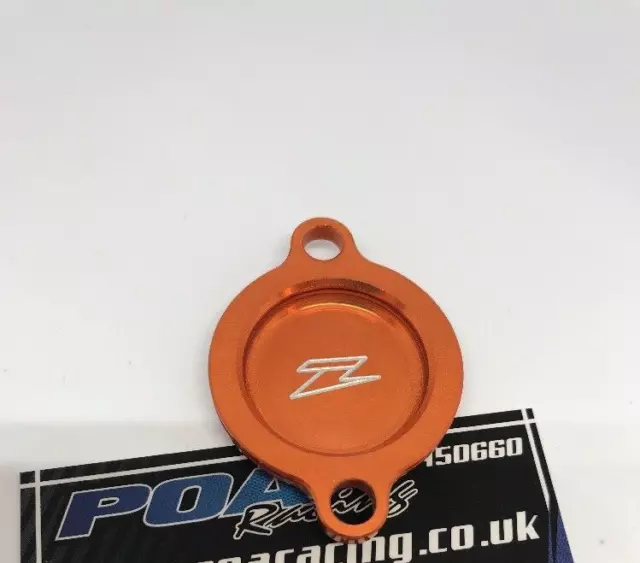 Oil Filter Cover  KTM SXF 450 2003-2007  SXF 250 2005-2012  ORANGE Zeta