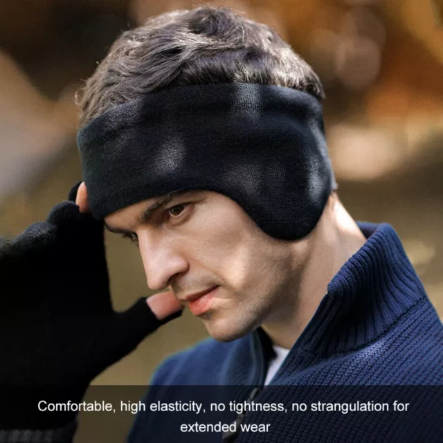 Fleece Winter Headband Ear Warmers Muffs For Men Women Yoga Ski Running Outdoor