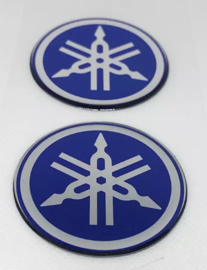 2pcs x MERCEDES BENZ sticker (Ø 30mm) Vintage logo Domed 3D Decals