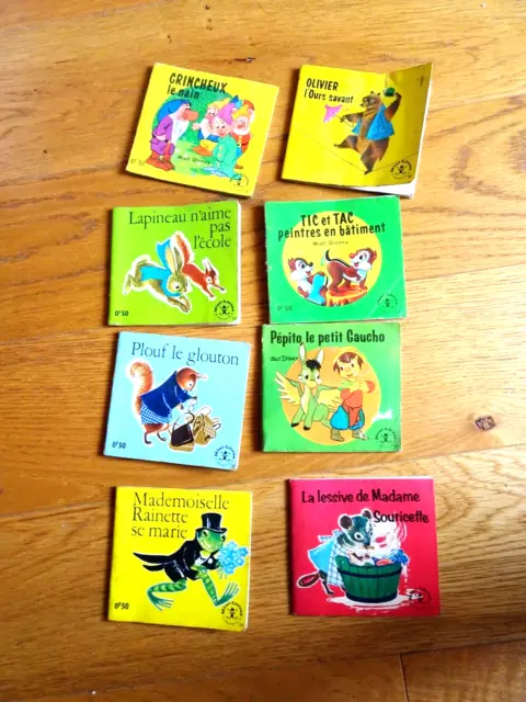 Lot de 8 Mini Livres Hachette Années 1956/62/63/65 voir photos