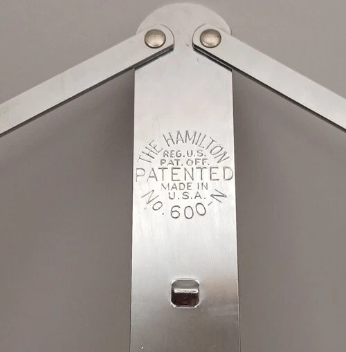 Vintage THE HAMILTON No 600-N 600N Chrome Folding Sheet Music Stand Adjustable Vintage THE HAMILTON No 600-N 600N Chrome Folding Sheet Music Stand Adjustable