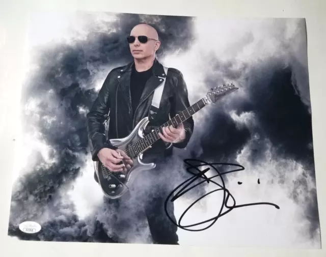 Joe Satriani guitarist REAL hand SIGNED 11x14" Photo JSA COA w/ PROOF #1