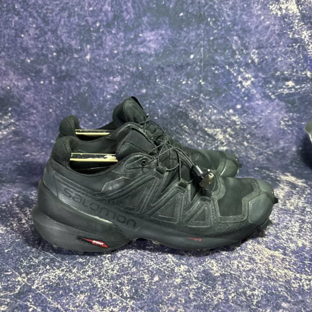 Salomon Speedcross 5 Gore Tex nero taglia grigio. 9 Regno Unito lettura descrizione