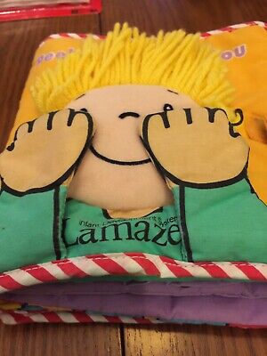 Lot of 3 Toys LAMAZE Peek A Boo Cloth Book SASSY Suction Toy FIsher PRICE Rattle 2