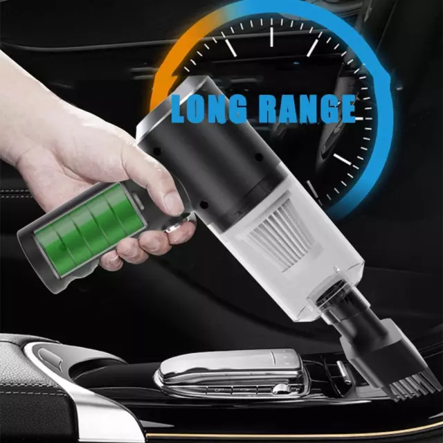 Handheld Car Mini Vacuum 5500Pa Cordless Strong Suction Vacuum Cleaner-