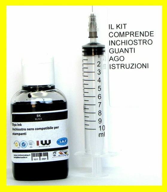 inchiostro nero per ricarica cartuccia n, 302 stampante hp OfficeJet 3835