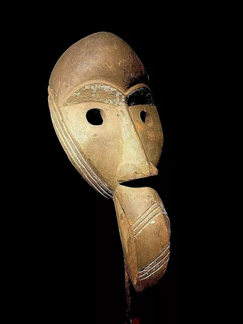 Vintage Hand Carved Wooden decor Mask DAN BIRD MASK, LIBERIA/ COAST- 1879