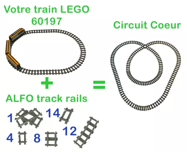 circuit cœur- Extension découverte pour train LEGO CITY 60197