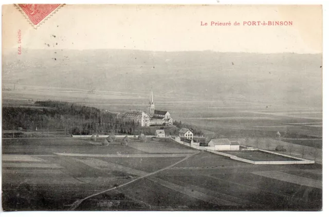 PORT A BINSON - Marne - CPA 51 - le Prieuré de Binson 7