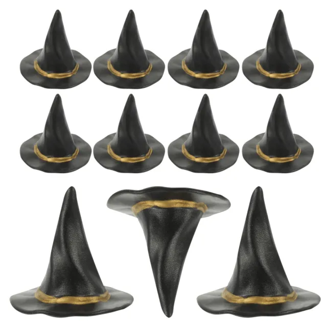 Halloween Mini Witch Hat Props - 24/12pcs Black Decoration