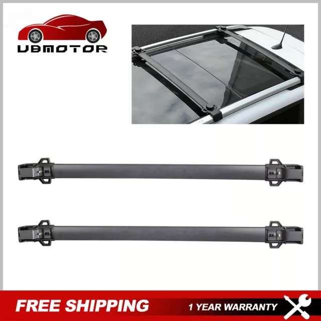 Pair 2x Top Roof Rack Cross Bar Luggage Carrier For 2014-2017 Jeep Renegade