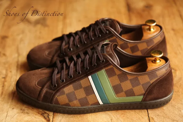 Leather trainers Louis Vuitton X NBA Brown size 9 UK in Leather - 15615278