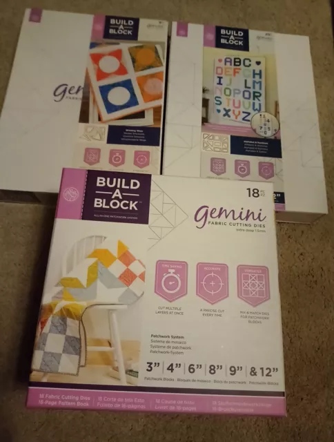 Crafters Companion GEMINI Build-A-Block Konvolut - Brandneu in Verpackung Bitte Beschreibung lesen