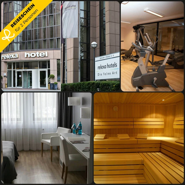 Städtereise Düsseldorf 3 Tage 2 Personen 4* relexa hotel Hotelgutschein Wellness