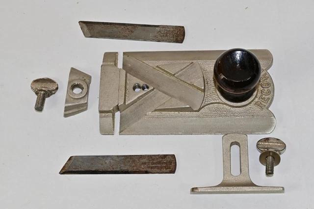 Vintage Record No 2506S Side Rebate Plane w Depth Stop  good with one fault 3