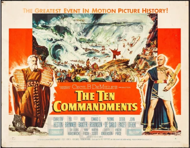 THE TEN COMMANDMENTS FILM Rpja - POSTER HQ 40x60cm d'une AFFICHE CINéMA