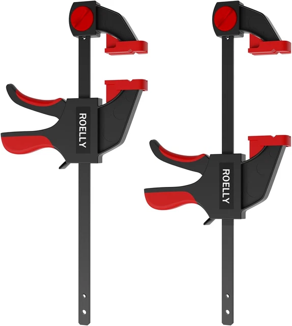 2 Morsetti A C Da Tavolo 78mm In Acciaio Inox - Regolabili Per Falegnameria, Saldatura E Fai-Da-Te