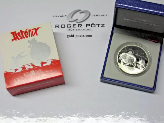 1,50 Euro Silber 2007 Asterix Rückkehr von der Jagd PP