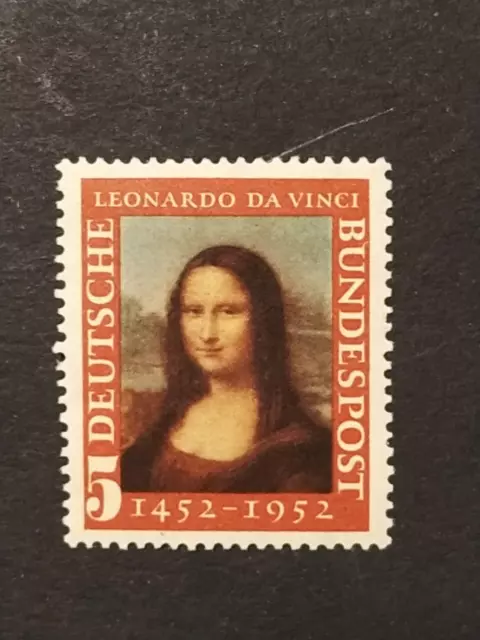 ALEMANIA BUNDESREPUBLIK 1952 LEONARDO VINCI Michel 148 Yvert 34** MNH NUEVO