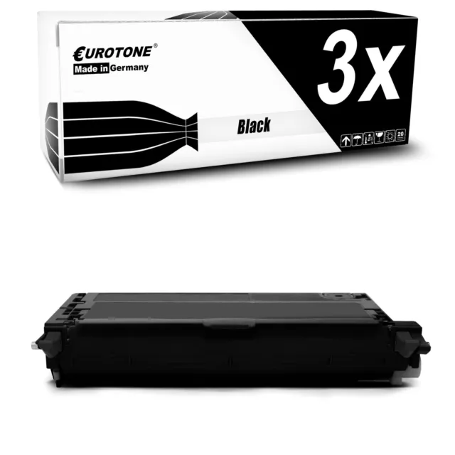 3x Cartridge Black for Dell 3110-cn 3115-cn