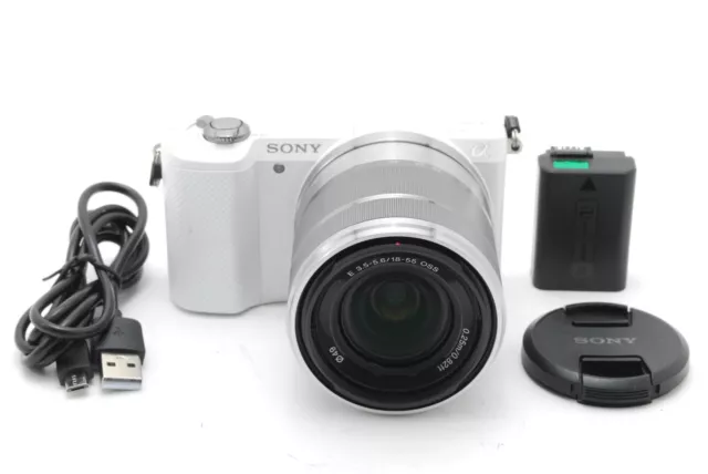 [NEAR MINT] Sony Alpha a5000 Mirrorless Camera white w/18-55mm Lens From JAPAN