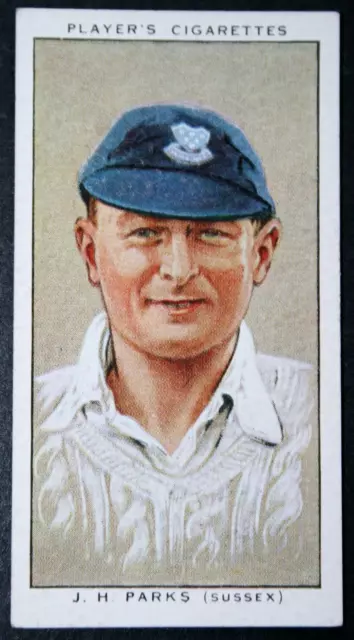 SUSSEX COUNTY CRICKET CLUB    Parks   Vintage 1930's Cricket Card CD28M