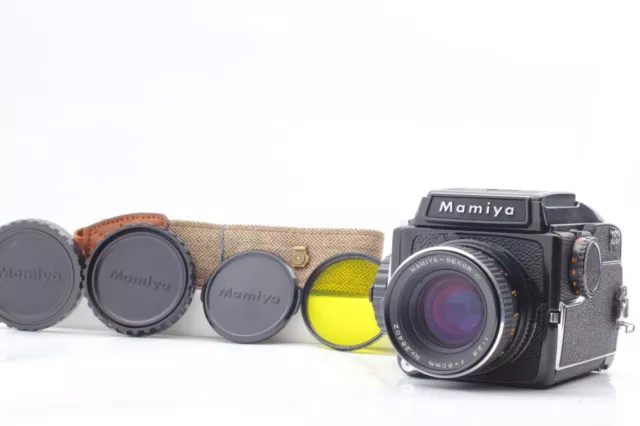 【Exc+5 Strap】 Mamiya M645 Sekor C 80mm F2.8 Lens Waist Level Finder From Japan