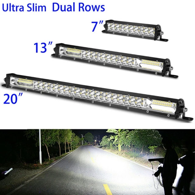 Parti barra luminosa LED combinazione auto bianca doppia fila lampada antipolvere utile
