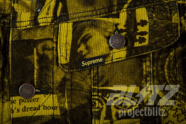 Supreme Patches Denim Trucker Jacket M Blue SS18 NWT Authentic