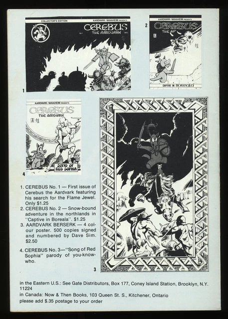 Cerebus the Aardvark #4 FN+ 6.5 Elric Spoof Elrod! Dave Sim!! Aardvark-Vanaheim 2