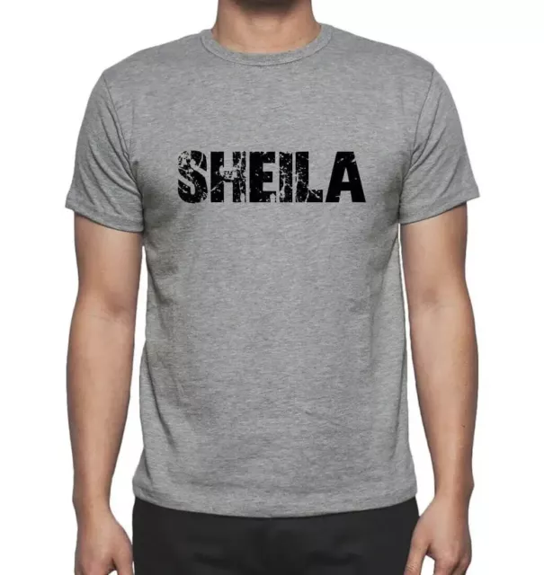Uomo Maglietta Sheila T-shirt Stampa Grafica Divertente Vintage Idea Regalo