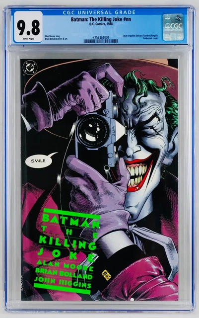 Batman: The Killing Joke #nn CGC 9.8 White Pages First Print 1st Printing NM/MT