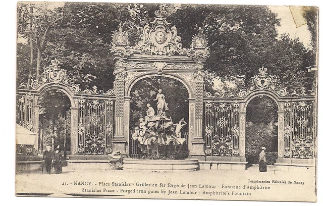 nancy  place stanislas grilles en fer forgé de jean lamour