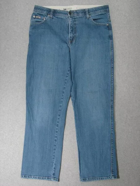 SJ09409 **LEE** COMFORT WAISTBAND RELAXED FIT WOMENS JEANS sz14S $18.00 ...