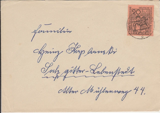 Schöner Bedarfsbrief EF 681 Jugendweihe, Stempel wohl Berlin-Kaulsdorf