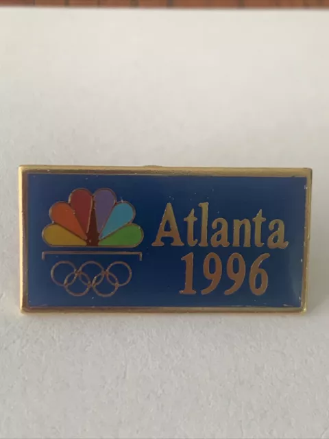 1996 Atlanta Olympic Games Lapel Pin NBC National Broadcasting Company Peacock