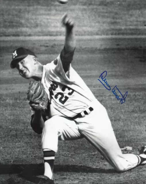 Denny Lemaster 1962-1965 Milwaukee Braves Autographed Signed 8x10 Photo COA