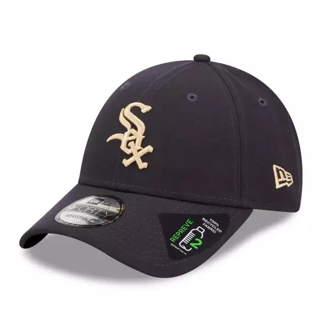 New Era 9FORTY Chicago White Sox Baseball Cap - MLB Repreve - Navy-Oatmeal