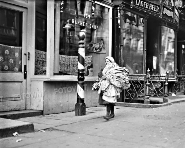 1912 New York City BARBER SHOP Photo Picture BARBERSHOP 8x10 11x14 16x20 (B25)