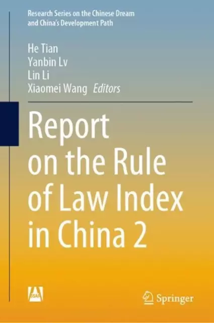 Report on the Rule of Law Index in China 2 by He Tian (English) Hardcover Book