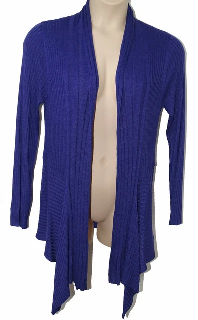 CARDIGAN BY BON Marche Navy Size 10 2 Front Pockets 4.99