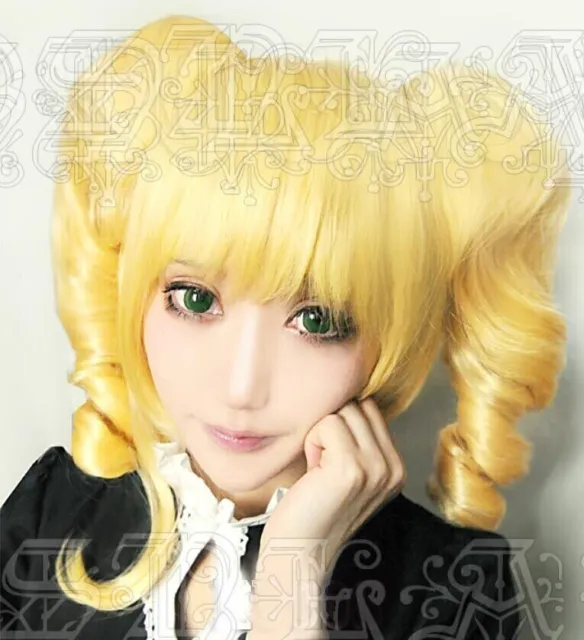 Kuroshitsuji Black Butler Elizabeth Midford cosplay wig wig gold braid curls