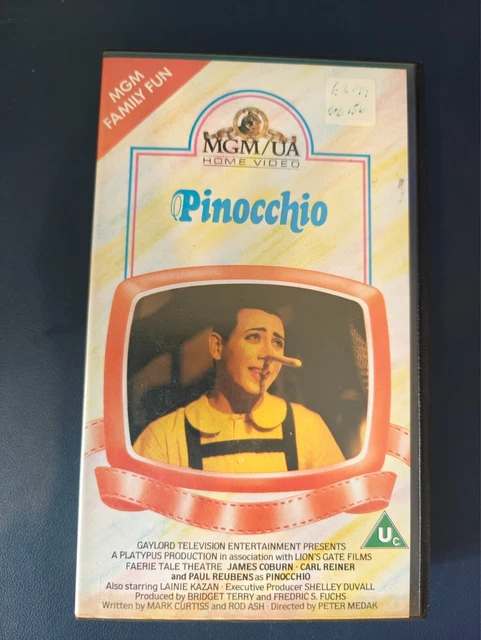 PINOCCHIO ~ PAUL Reubens, James Coburn ~ Faerie Tale Theatre ~ MGM/UA ...